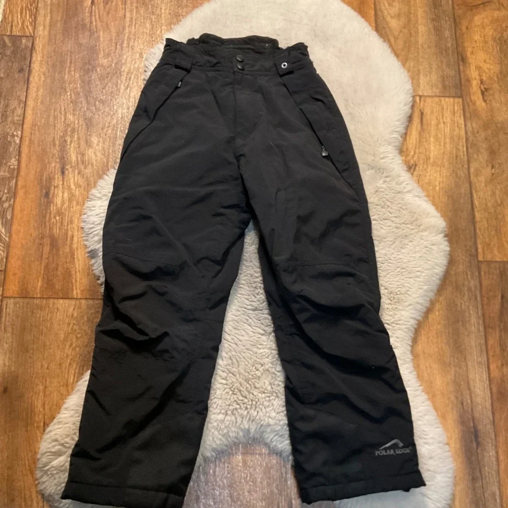 Polar Edge Dominator Snow Pants Size Small Black Kids Insulated Winter Ski Snowb